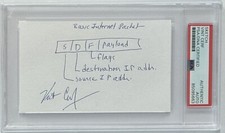 VINT CERF SIGNED BASIC INTERNET PACKET DRAWING ORIGINAL SKETCH PSA DNA CERTIFIED