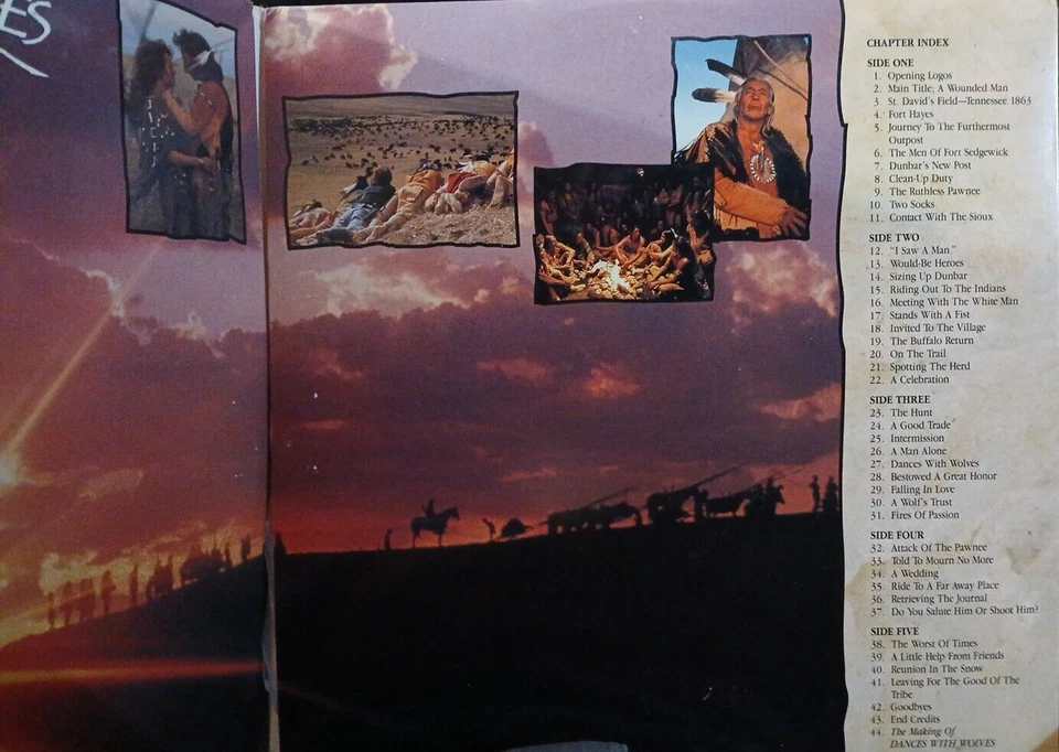 Dances with Wolves Widescreen Expanded Edition Laserdisc (3-disc set) Pre-owned - Image 4 of 4