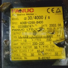1PCS USED FANUC SERVO MOTOR A06B-0268-B400