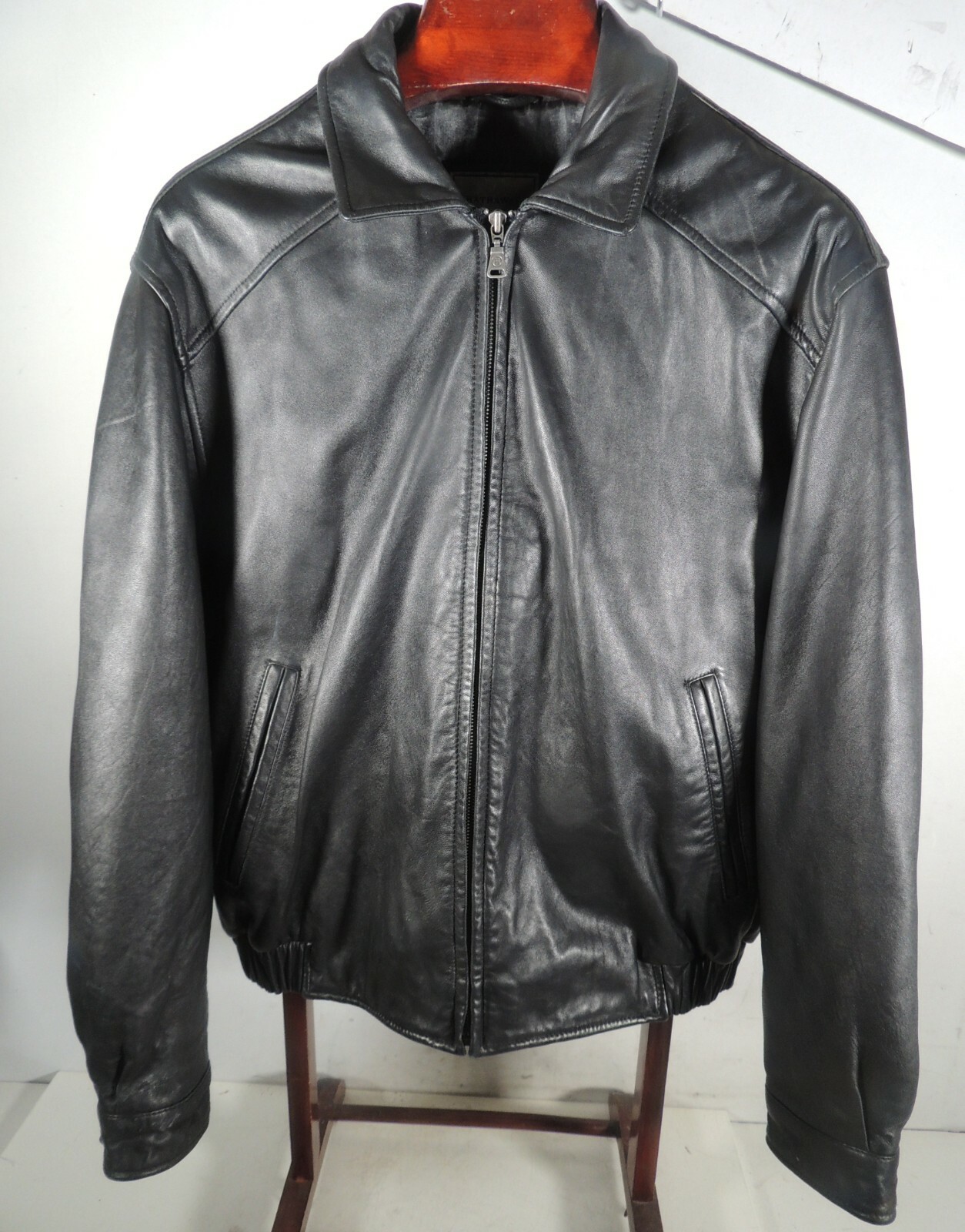 Hathaway Bomber Genuine Leather Jacket 