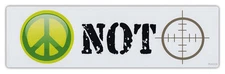 Bumper Sticker Decal - Love Not War - Peace, Coexist, Anti War