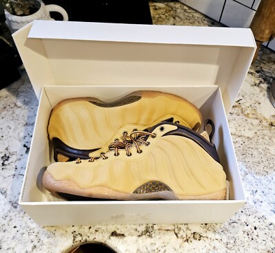 Mens Size 10.5 - Nike Air Foamposite One Premium wheat 2014 DS With Box
