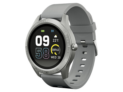 SILVERCREST  Fitness-Smartwatch, mit Full Touch-Farbdisplay (grau) - B-Ware