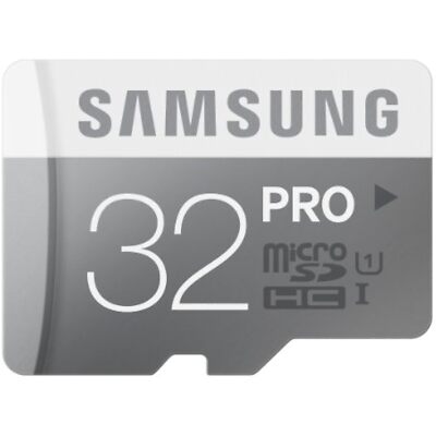 Samsung 32GB PRO Class 10 Micro SDHC up to 90MB/s with Adapter (MB-MG32DA/AM)