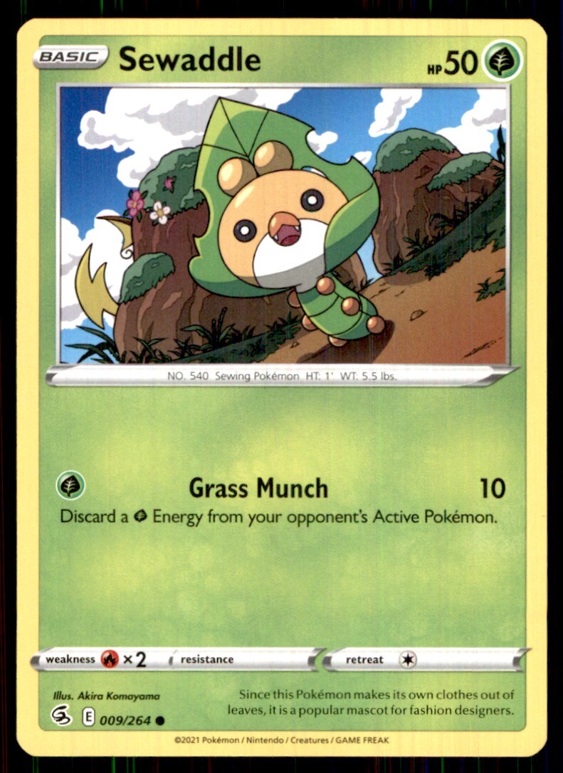 2021 Sword & Shield - Fusion Strike Sewaddle #9