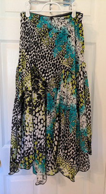 Newsworthy Multicolor Midi Skirt Flowy Size M - You Choose Pattern