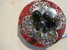 JC Table Counter Bar Top Bag Purse Hook Hanger "Black Berry's", COA