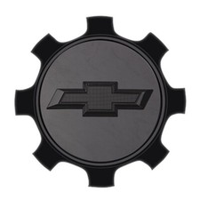 Tapa central Silverado HD 2020-2024 84465267 cantidad 1 negra con logotipo de pajarita negra OEM