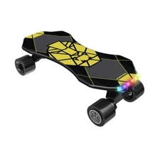 SwagTron Swagskate Ng-3 Electric Skateboard for Kids - Black/Yellow