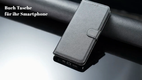 Handy Hülle Buch Tasche Klapp Tasche Schutzhülle Book Case Flip Cover Wallet - Video 1 of 1