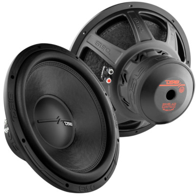 2x DS18 15'' Subwoofer with 2.5'' Aluminum Voice Coil - ZR15.4D 750W Rms 4-ohm DVC