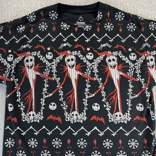 Tim Burton Nightmare Before Christmas Walt Disney T-shirt M jack Skellington