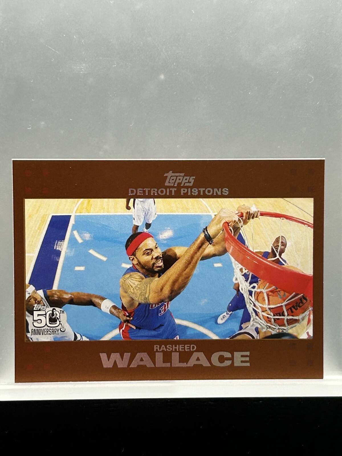 2007-08 Topps #30 Rasheed Wallace 50th Anniversary Copper JSY # 36/50 Pistons