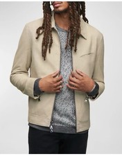 2298 Brand New John Varvatos Collection Leather Jacket EU 48 USA 38
