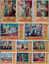 TEN COMMANDMENTS Italian fotobusta movie posters x 11 CHARLTON HESTON 1956