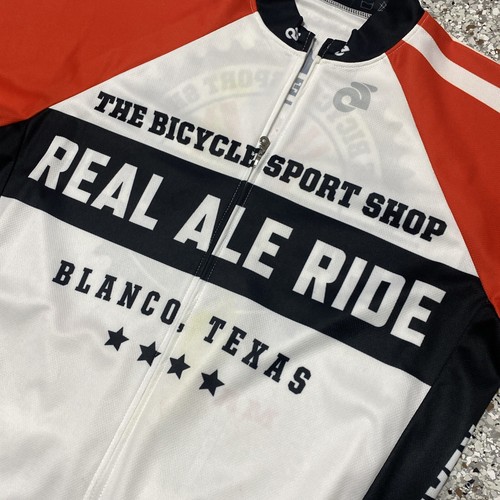 Maglia ciclismo Champ-Sys uomo XL Real Ale Ride Blanco Texas bike abbigliamento attivo - Foto 3 di 7