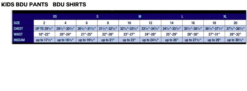 Kids Military Camouflage BDU Shirt Childrens Army Fatigues Coat Uniform Top - Image 3 of 3