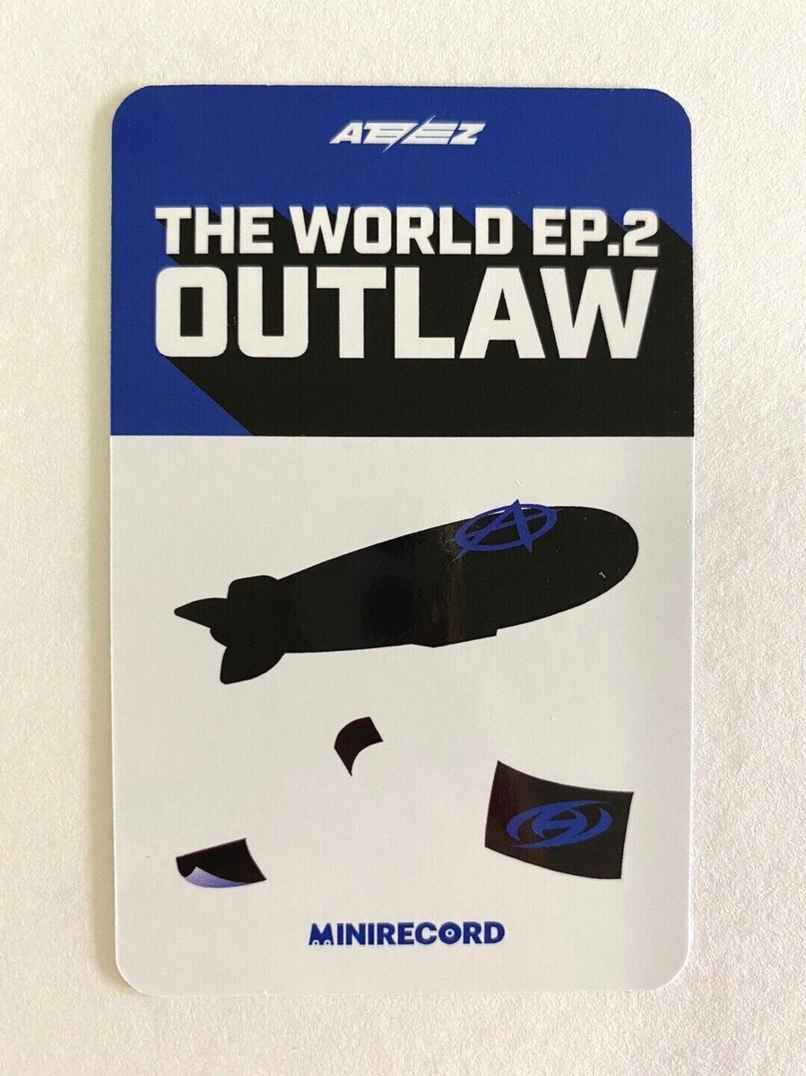 ATEEZ THE WORLD EP.2: OUTLAW MINI RECORD LUCKY DRAW Official
