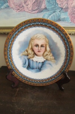 JPL Limoges Hand Painted Portrait Plate Boy Convent Of Notre Dame Philadelphia