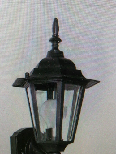 Maxim Lighting 3000CLBK Black Outdoor Wall Sconce 1 LIGHT, 14" HIGH(#47 - Picture 4 of 7