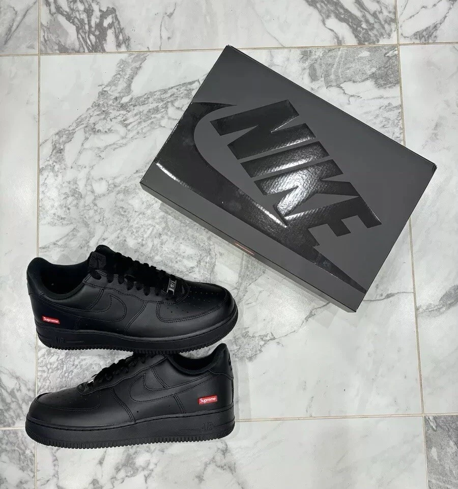 Nike Supreme Air Force 1 Low Noir   UK 10,5   EU 45,5