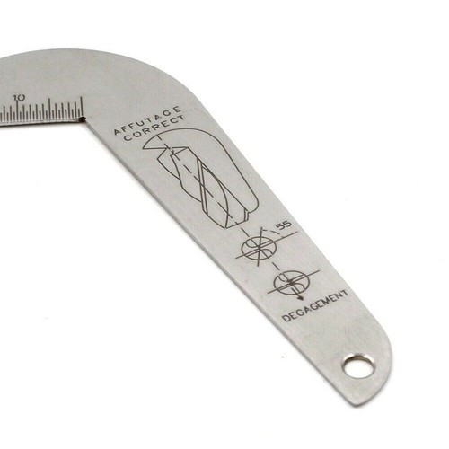 1* Sharpening Drill Bits Angle Gage Stainless Steel Measuring Tool Degree Silver - Picture 9 of 9