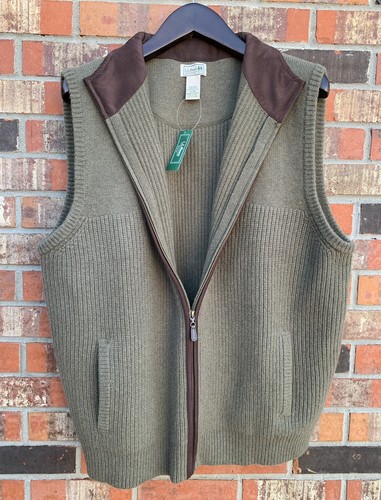 NWT LL Bean Waterfowl Sweater Vest Men 