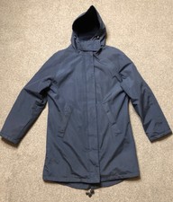 Henri Lloyd Blue Women's Parka Rain Coat Large / Size Uk 14