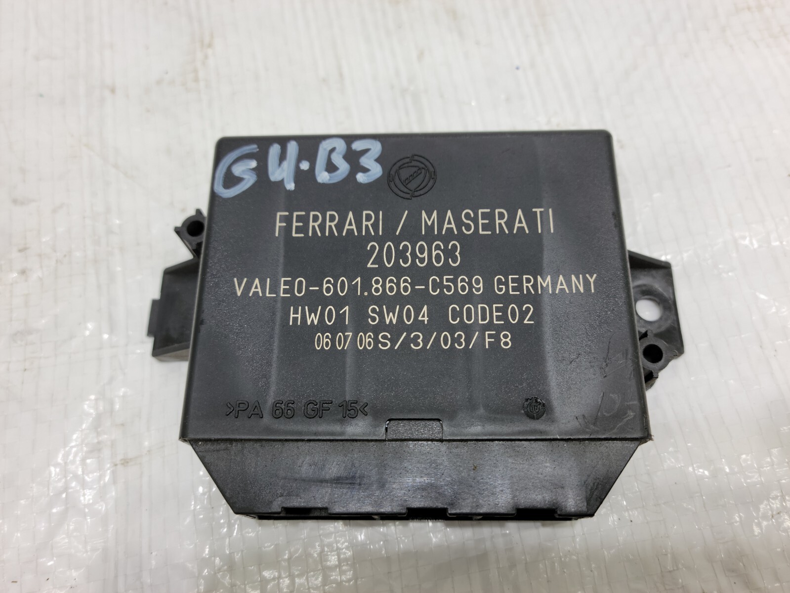 2016 Maserati Quattroporte Parking Assist Sensor Module 601866C569