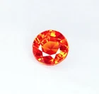 Certified Natural Orange Sapphire 1.17 Ct Loose Gemstone Unheated Round Cut Gems