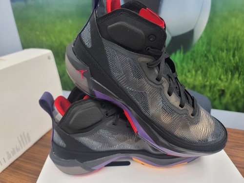 Nike Air Jordan XXXVII 37 'Raptors' Black Red Purple Grey Basketball Mens 10.5 - Picture 5 of 7