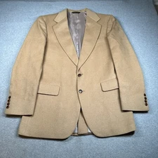 Vintage Embassy Square by Richman Brothers 100% Camel-Hair Blazer 42L Brown