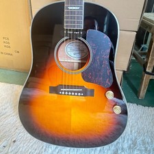 Custom Vintage 50s J160E Sunburst Acoustic Guitar Solid Spruce Top Ship US