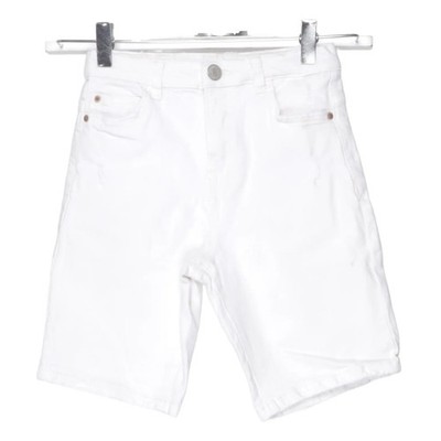 Zara, Jeans Shorts, Größe: 128, Weiß, Einfarbig, Denim, Jungen #AWP