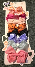 Capelli New York 8 Pc Halloween & Solid Hair Bow Clip Collection New