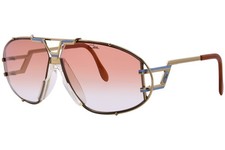 Cazal Legends 907 002 Sunglasses Gold/Steel Blue/Bronze Gradient Oval Shape 64mm