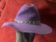 USA Dorfman Pacific Large 100% Wool Purple Cowboy Hat