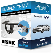 BRINK Anhängekupplung starr und TOWTEC E-Satz 7polig für VW Amarok 2010-2022 neu