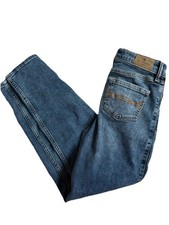 Abercrombie Kids Slim Med Wash Ripped High Rise Mini Mom Jean Sz 11/12