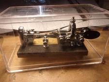 Antique Vibroplex Bug Morse Code Telegraph Key #181405 year 1953