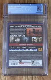 Red Dead Redemption II 2 PS4 New Sealed Graded CGC 9.8 A++ Sealed