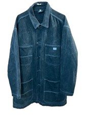 Rollin Hard Chore Jean Jacket Vtg 90s Y2K Mens XL Black Made in USA Rare
