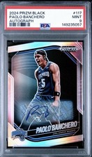 2024-25 Panini Prizm Black - Paolo Banchero #117 Silver Prizm Autographs 