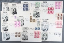 US 1968 SC 1278-1295 PROMINENT AMERICANS COMPLETE SET 20 PLATE BLOCK FDCS UA VF