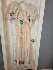 Vintage 1970s Mexican peasant dress