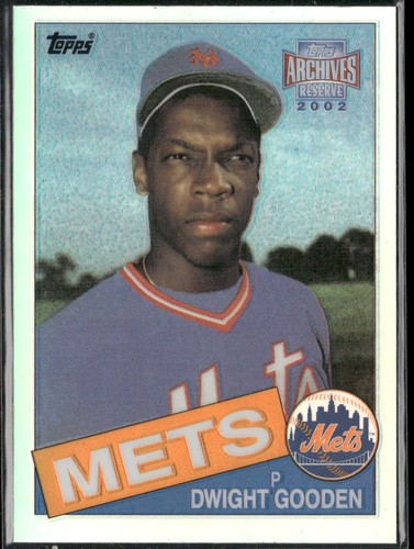2002 Topps Archives Reserve Dwight Gooden RC #87 Mets Rookie Chrome Refractor