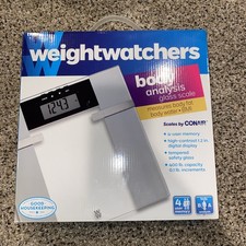 Weight Watchers Scale by Conair Body Analysis Smart Weight Glass Ww72y NEW