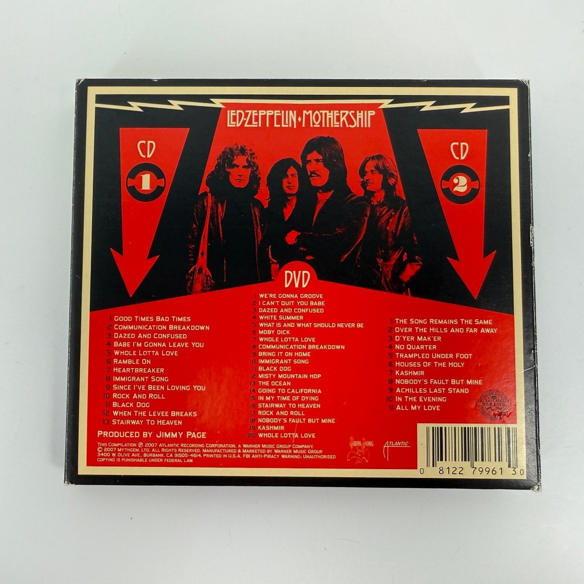 Led Zeppelin – Mothership 2CD+DVD 2007 Compilation Hard Rock