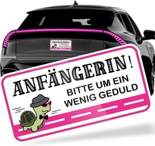 Fahranf&auml;nger Aufkleber Magnetschild, 20x10cm Anf&auml;nger Schild Auto Reflektierend
