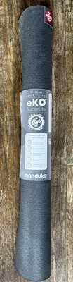 Manduka eKO SuperLite Yoga Mat 1.5mm Natural Rubber Foldable Travel Charcoal 71 